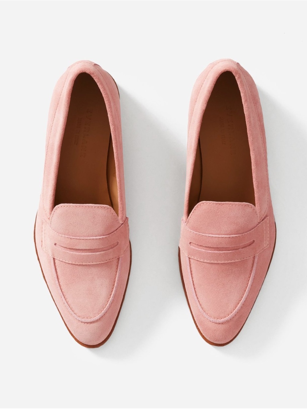Everlane Modern Loafers in Pink Blush Suede 5.5